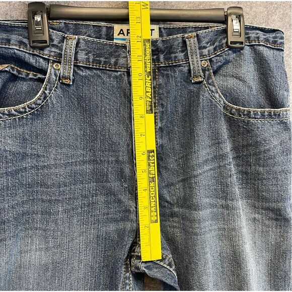 ARIAT Jeans Men’s Size 36/34 Blue Denim Straight Leg Relaxed Fit Western Style - Picture 10 of 11